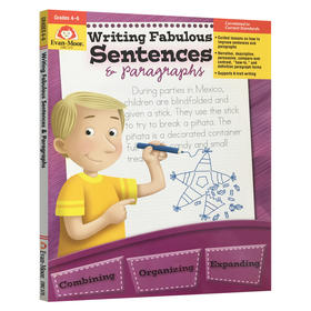 【大小爱玩】Writing Fabulous Sentences & Paragraphs Grade 4-6 美妙的措辞与写作 四至六年级  美国加州原版教辅