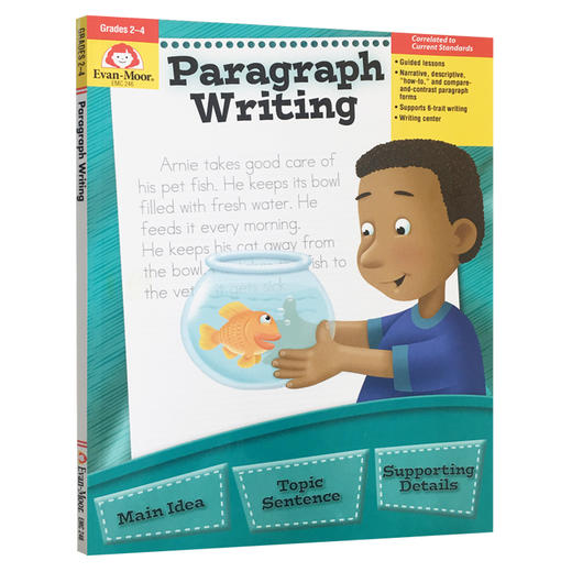【Evan-Moor Best】 Paragraph Writing Grade 2-4 段落写作练习 二至四年级 美国加州原版教辅 商品图0