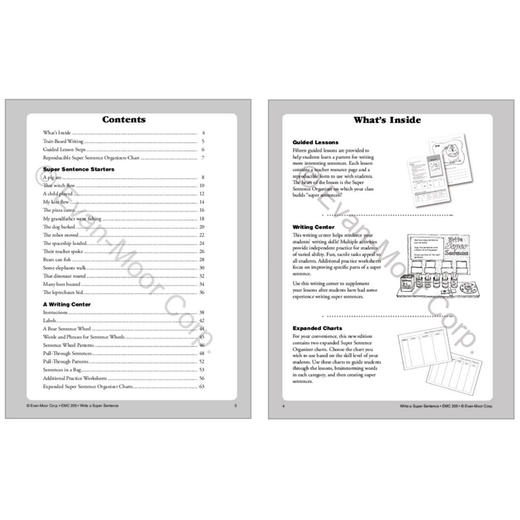 【Evan-Moor Best】 Write a Super Sentence Grade 1-3 段落写作练习 一至三年级  美国加州原版教辅 商品图1