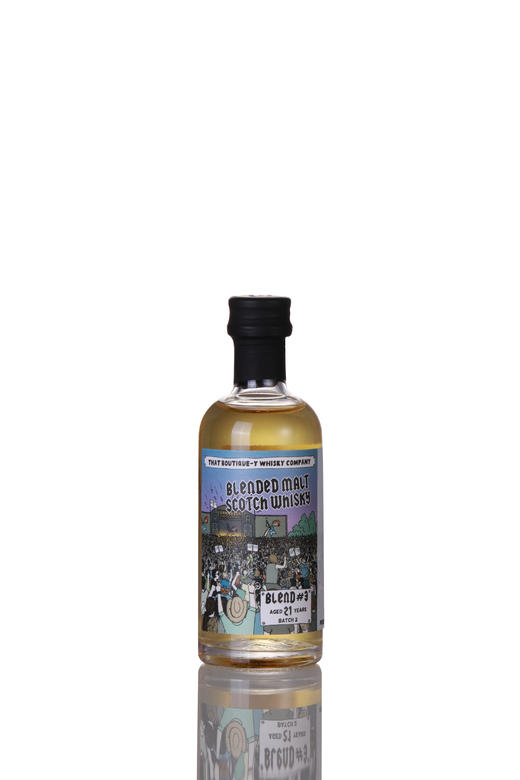 漫画标-21年调和(blended malt )-苏格兰威士忌 50ml