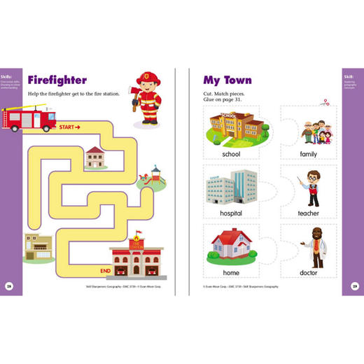 【鑫妈优选】Evan-Moor Skill Sharpeners Geography 技能铅笔刀 地理练习册 商品图6