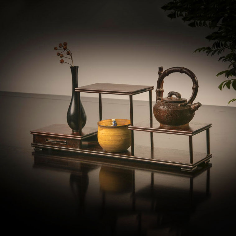 「小叶紫檀」“凸”字小博古架