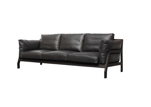 Black  三人沙发  | 更多座位组合，皮布面料可选，详询客服 商品图1