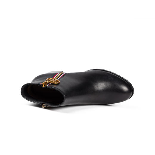 商场同款 | Safiya/索菲娅冬季牛皮粗跟高跟粗跟时尚拉链女短靴子SF84116071 商品图3