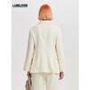 deepmoss2020春夏新款乳白色修身简约长袖西装外套女 dm20ssCT02AM 商品缩略图4