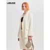 deepmoss2020春夏新款乳白色修身简约长袖西装外套女 dm20ssCT02AM 商品缩略图2