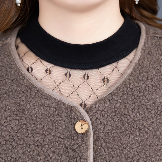 MQ-1392-903春秋新款仿羊羔绒中老年背心外套 商品图2