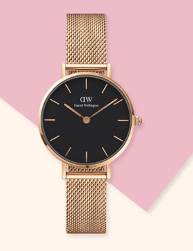 7350068246630 DW28mm石英手表专柜同款金属编织表带女士手表 均码 VE2102678235002（可能无电）