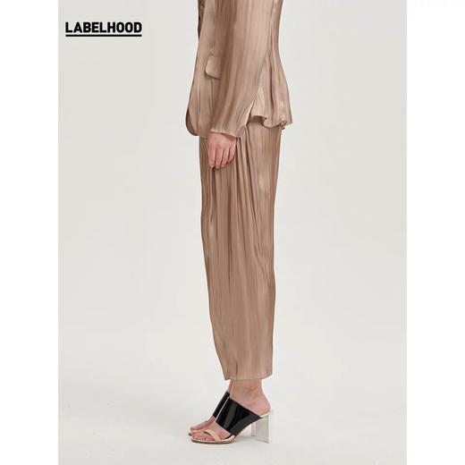 deepmoss2020春夏新品 拿铁水泽西装裤休闲长裤女 dm20ssPS07X3 商品图2