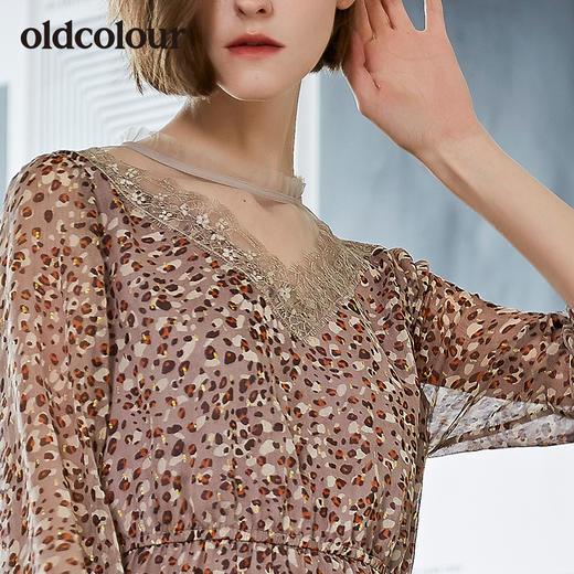 oldcolour欧珂印花连衣裙L31103134-799 商品图2
