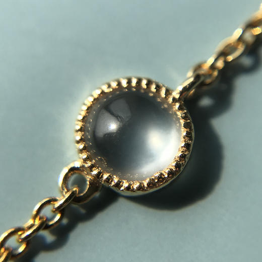 【天使的祈祷】金币白翡手链 商品图3