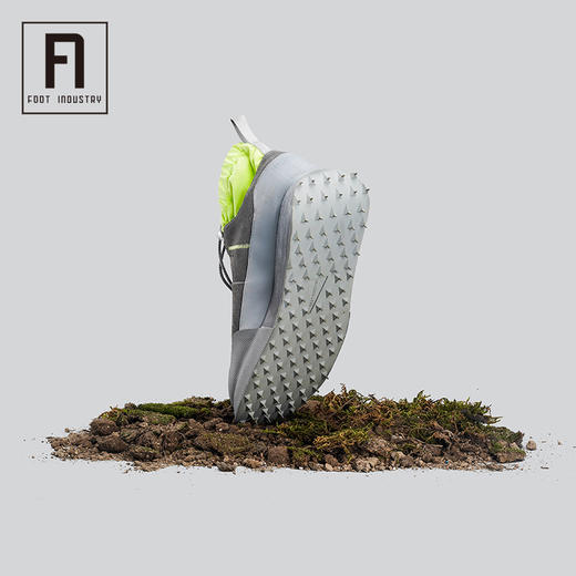 FOOT INDUSTRY 19A502 户外机能翻毛皮厚底鞋钉休闲运动鞋/荧光灰 商品图1