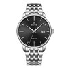 依波(EBOHR)日历钢带商务大气简约实心机械男表5101 商品缩略图1