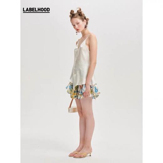 deepmoss2020春夏新款 设计感象牙白贝母水泽吊带 dm20ssTP10X5 商品图1