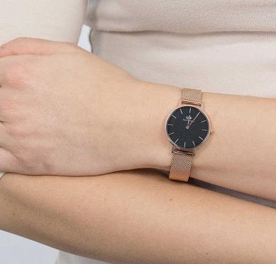 7350068246630 DW28mm石英手表专柜同款金属编织表带女士手表 均码 VE2102678235002（可能无电） 商品图1