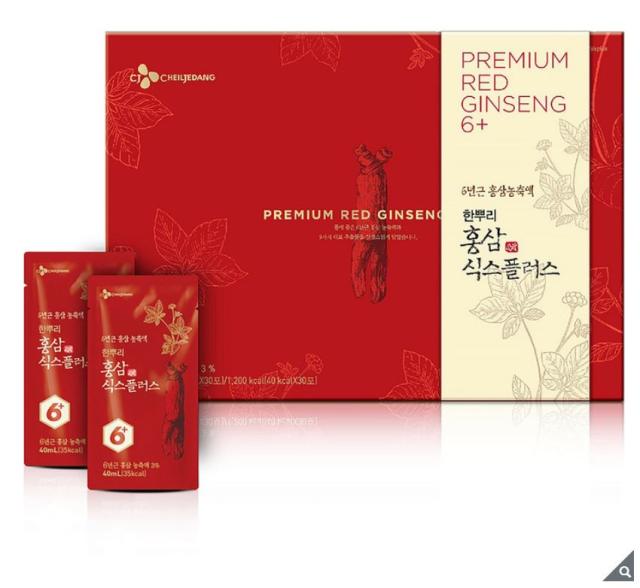 CJ 六年红参保健补品40ml x 30包 高级保健饮品 项目编号618754JPY带授权招加盟代理