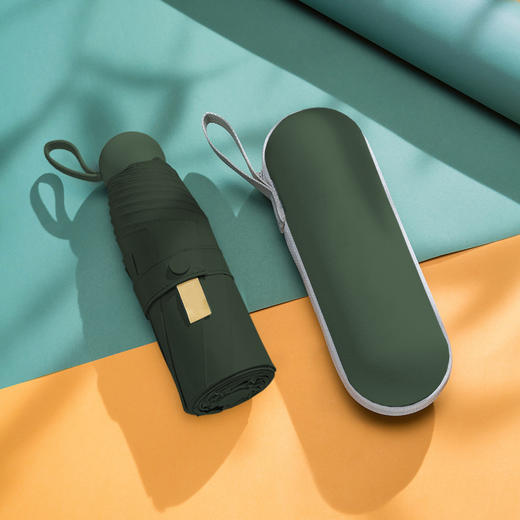 雨伞五折伞8骨防晒胶囊黑胶折叠居家日用太阳伞遮阳晴雨伞 商品图10