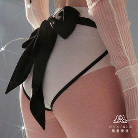 露台LOVEONTERRACE 捆绑之心施华洛世奇钻饰丝带礼物捆绑情调裸臀内裤