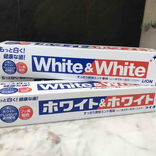 LION狮王WHITE美白牙膏薄荷去黄去口臭口气清新 商品图4