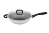 cizzle喜时【安馨】精雕网纹炒锅不粘锅不锈钢煎盘煎牛排家用平底锅炒菜锅30cm 商品缩略图2