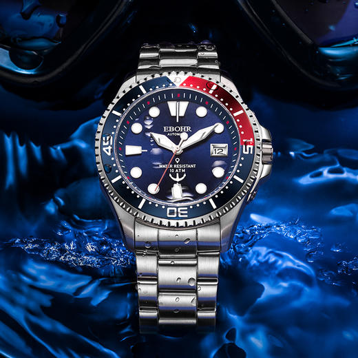 依波(EBOHR)探索者系潜水表日历机械男表5133 商品图2