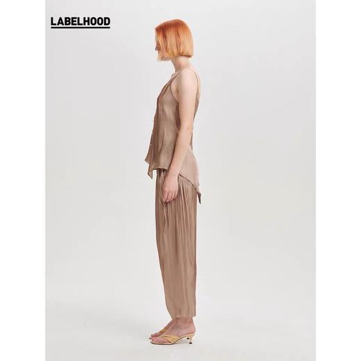 deepmoss2020春夏新款 设计感拿铁贝母水泽吊带衫 dm20ssTP10X3 商品图2