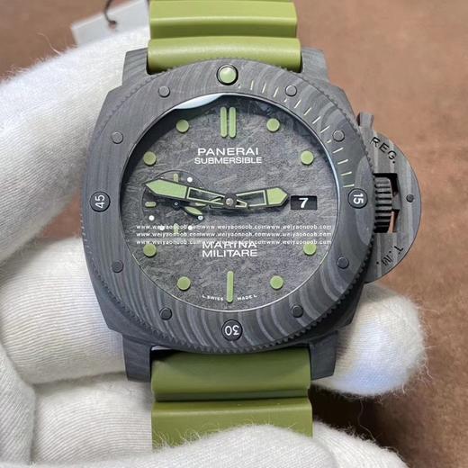 PANERAI沛na海SUBMERSIBLE系列自动机械潜水腕表 PAM00961 PAM961 VS961 961 CARBOTECH碳纤维表壳 潜水倒计时表圈 蓝宝石镜面 商品图12