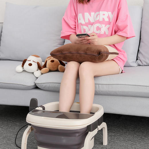 【智能恒温泡脚 可折叠足浴盆】自动加热恒温泡脚足浴盆 足底凸点按摩 泡一泡舒缓疲劳 商品图1