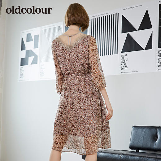 oldcolour欧珂印花连衣裙L31103134-799 商品图1