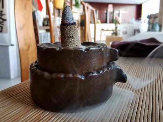 双磨盘双层倒流香精品铜器 商品图4