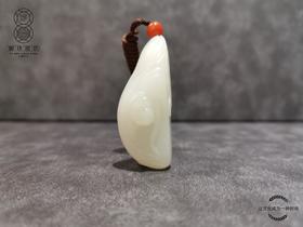 【御珠宫坊·传承系列】羊脂白玉猴挂件