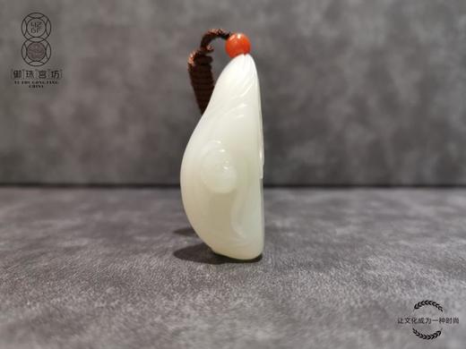 【御珠宫坊·传承系列】羊脂白玉猴挂件 商品图0