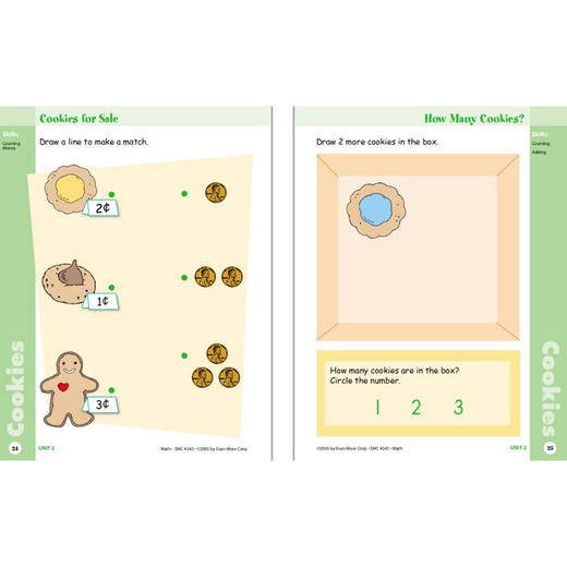 【昂秀严选】Evan-Moor Skill Sharpeners Math 技能铅笔刀 数学练习册  美国加州原版教辅 商品图3