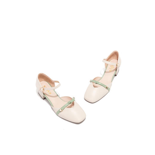 商场同款 | Safiya/索菲娅2020春季新款中跟方头玛丽珍鞋浅口鞋SF01114108 商品图4