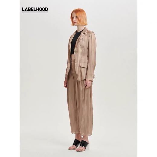 deepmoss2020春夏新品 拿铁水泽西装裤休闲长裤女 dm20ssPS07X3 商品图1