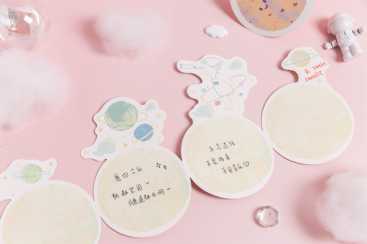 三年二班z异形贺卡节日祝福明信片创意卡通手账留言卡片附信封q