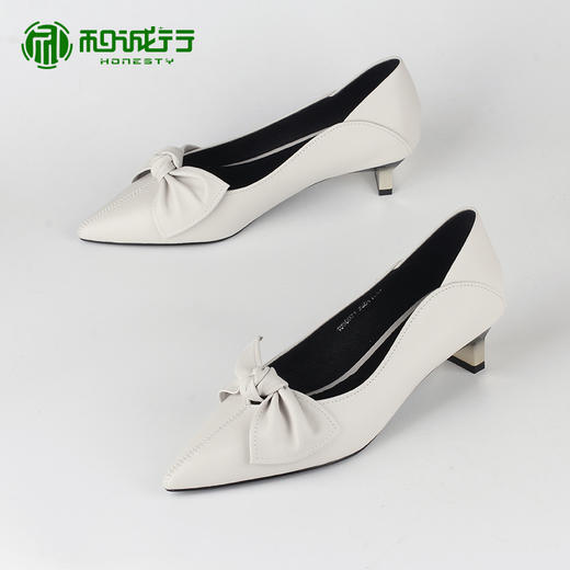 和诚行2019chic小皮鞋女英伦学院风尖头韩版百搭ins鞋子春1080071 商品图3