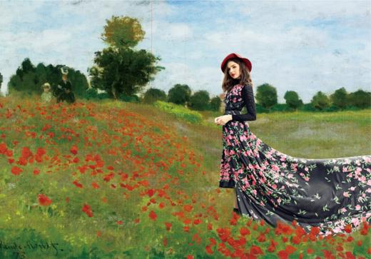 3S6774--黑色连衣裙--阿让特伊花田--《画尽世间光影，只为挚爱的女人》 商品图1