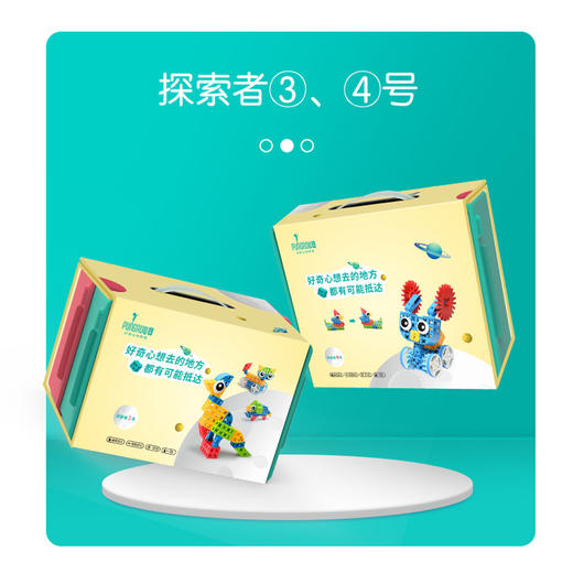 优课库|四喜人 探索者3-6号 品果思维积木 好奇星探索者大颗粒 商品图0