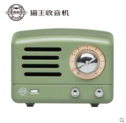 猫王收音机 MW-2A绿色经典便携式手机无线蓝牙小音箱迷你音响低音炮大音量高音质家用 商品图0