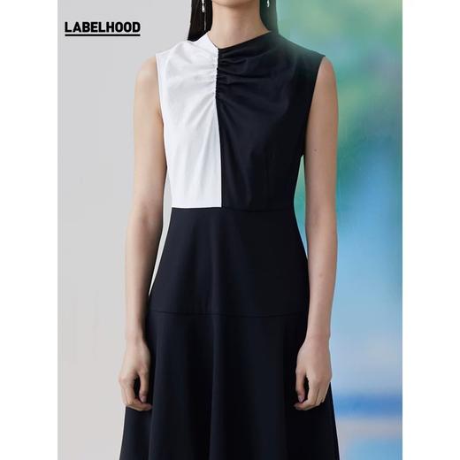 FFIXXED STUDIOS 2020春夏新款蓬松锥形长裙连衣裙米黑白拼色款 WOMDRSS20.05 商品图3