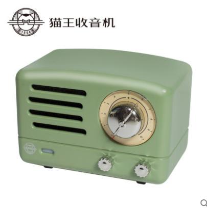 猫王收音机 MW-2A绿色经典便携式手机无线蓝牙小音箱迷你音响低音炮大音量高音质家用 商品图2