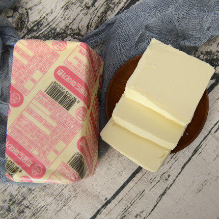 韩国进口不倒翁黄油450g 增香提香植物性黄油块状蛋糕烹饪烘焙黄油 商品图0