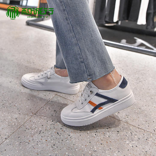 和诚行 2020新款韩版女板鞋小白鞋百搭学生休闲平底板鞋女0390026 商品图2