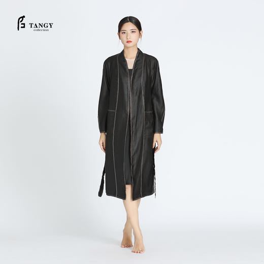 TANGY Collection天意中式莨绸风衣外套 商品图1