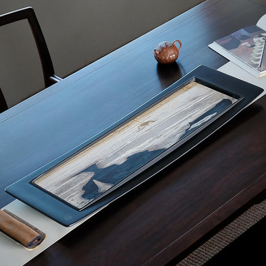 缘石台/慈渡茶盘/木化石+玉潭砚干湿两用 商品图1