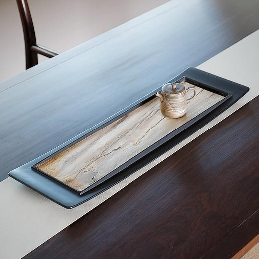 缘石台/慈渡茶盘/木化石+玉潭砚干湿两用 商品图0