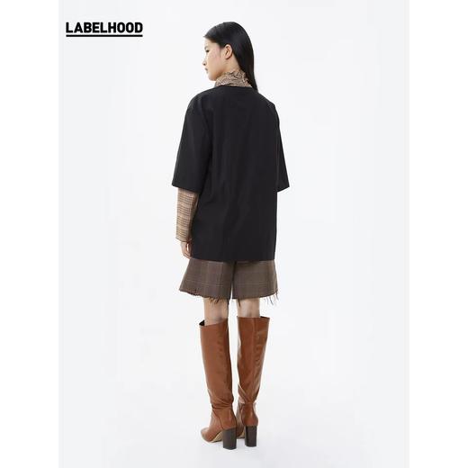 FFIXXED STUDIOS 黑色圆领层叠短袖T恤打底衫百搭潮流显瘦 SS19-M101-LC COTTON 商品图3