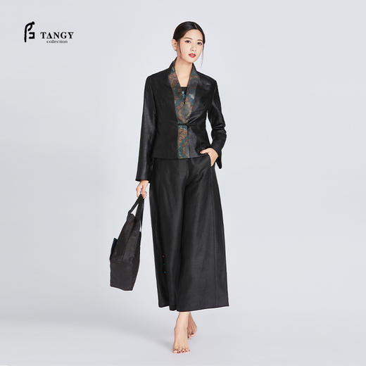 TANGY Collection天意莨绸收腰上衣 商品图1