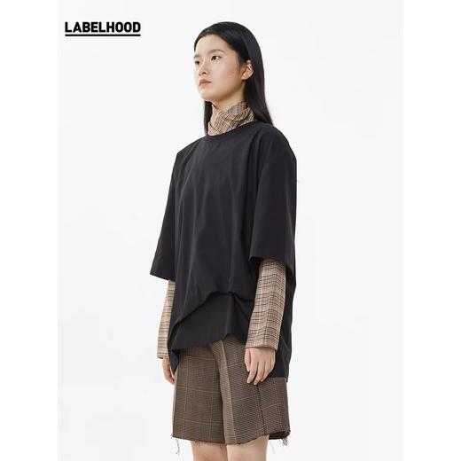 FFIXXED STUDIOS 黑色圆领层叠短袖T恤打底衫百搭潮流显瘦 SS19-M101-LC COTTON 商品图1